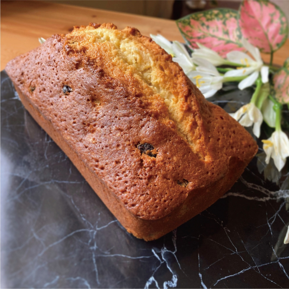 酒漬葡萄磅蛋糕