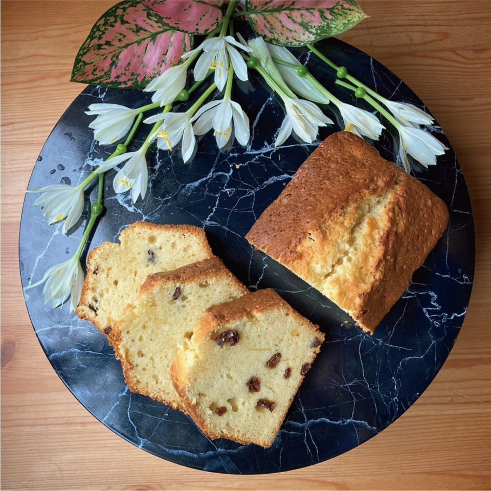 酒漬葡萄磅蛋糕